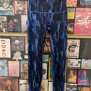 Full-length Printed Blue Lululemon Leggings